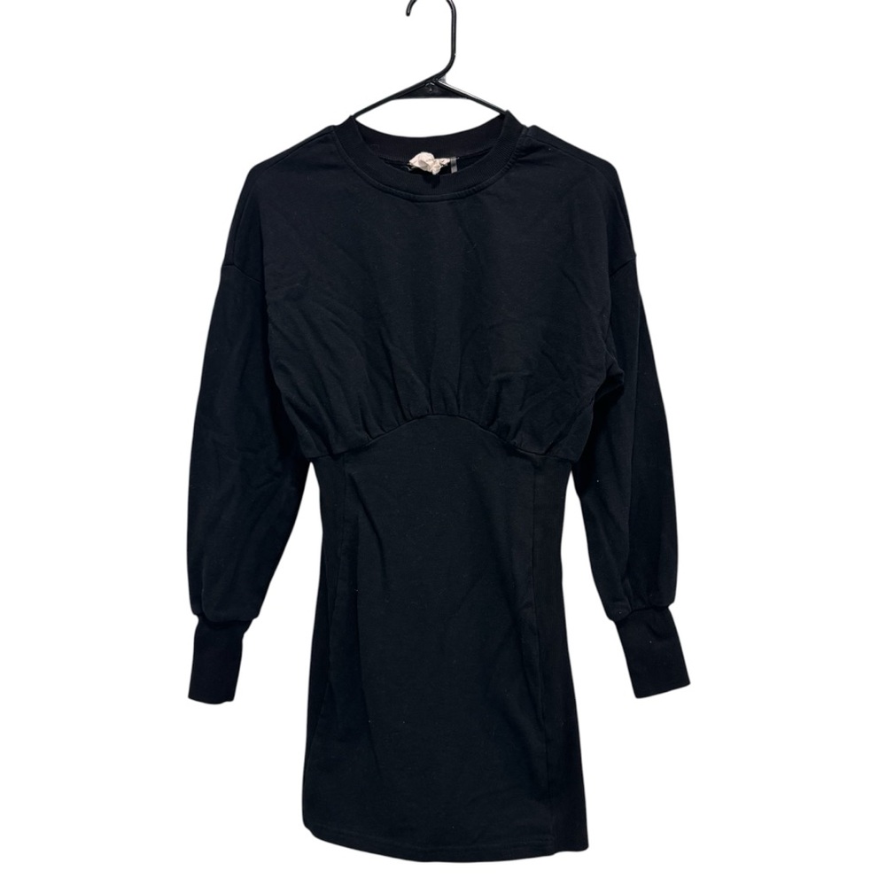 Style Rack Black Mini Dress LBD Casual Club Cocktail Baddie Cotton Small